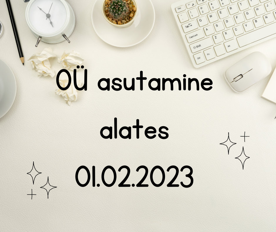 Osaühingu asutamine alates 01.02.2023